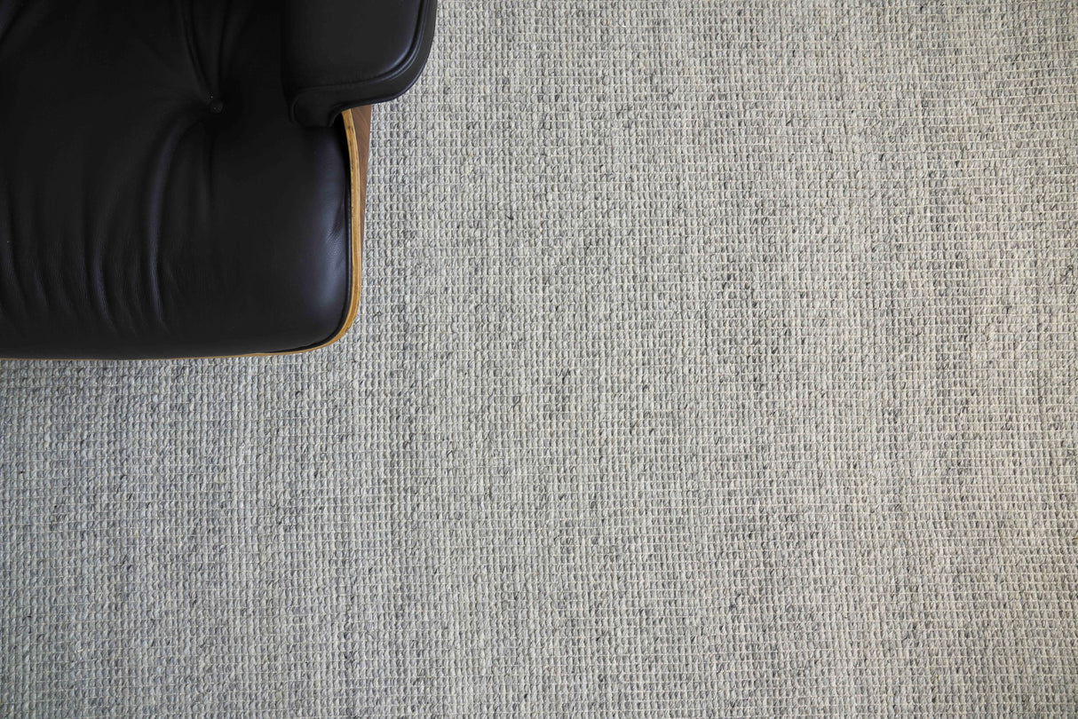 Exquisite Rugs Hesse Handwoven Polyester/Cotton 3857 Silver 10' x 14' Area Rug