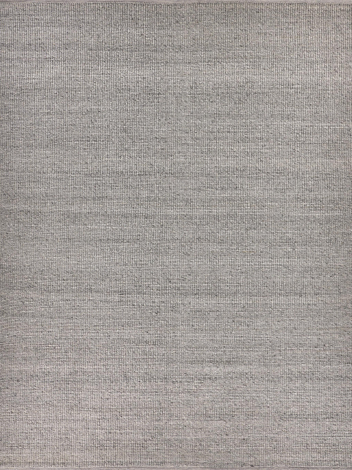 Exquisite Rugs Hesse Handwoven Polyester/Cotton 3857 Silver 6' x 9' Area Rug