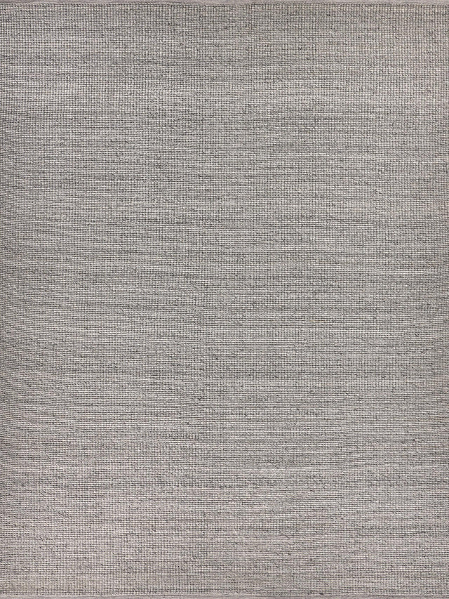 Exquisite Rugs Hesse Handwoven Polyester/Cotton 3857 Silver 6' x 9' Area Rug