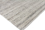 Exquisite Rugs Hesse Handwoven Polyester/Cotton 3857 Silver 8' x 10' Area Rug