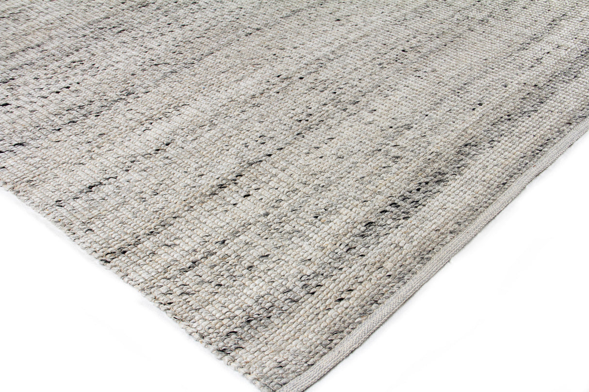 Exquisite Rugs Hesse Handwoven Polyester/Cotton 3857 Silver 9' x 12' Area Rug