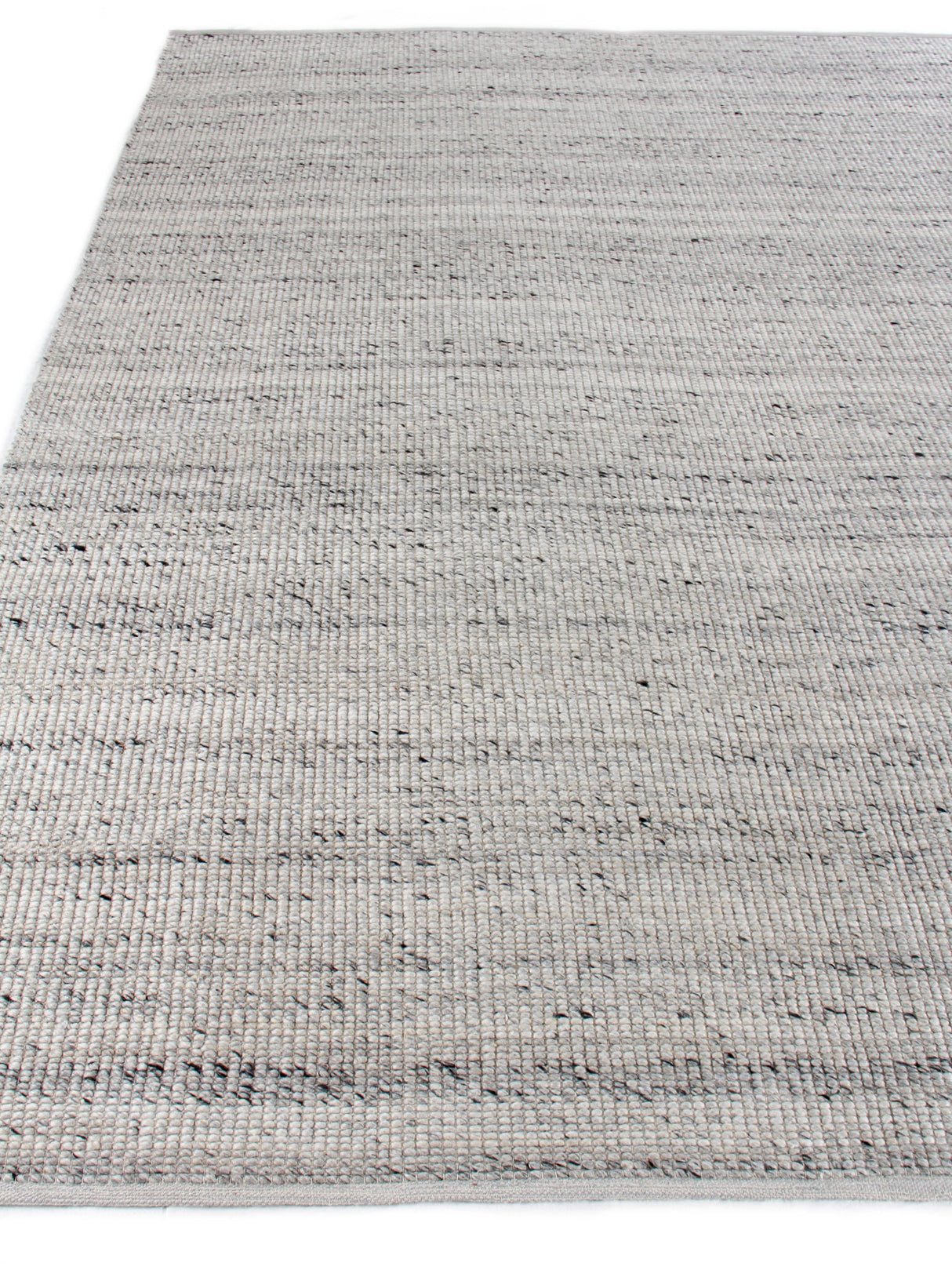 Exquisite Rugs Hesse Handwoven Polyester/Cotton 3857 Silver 9' x 12' Area Rug