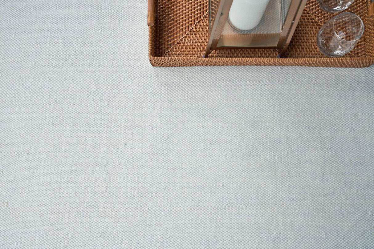 Exquisite Rugs Kashmir Indoor/Outdoor Flatweave PET yarn 4851 Ivory 9' x 12' Area Rug