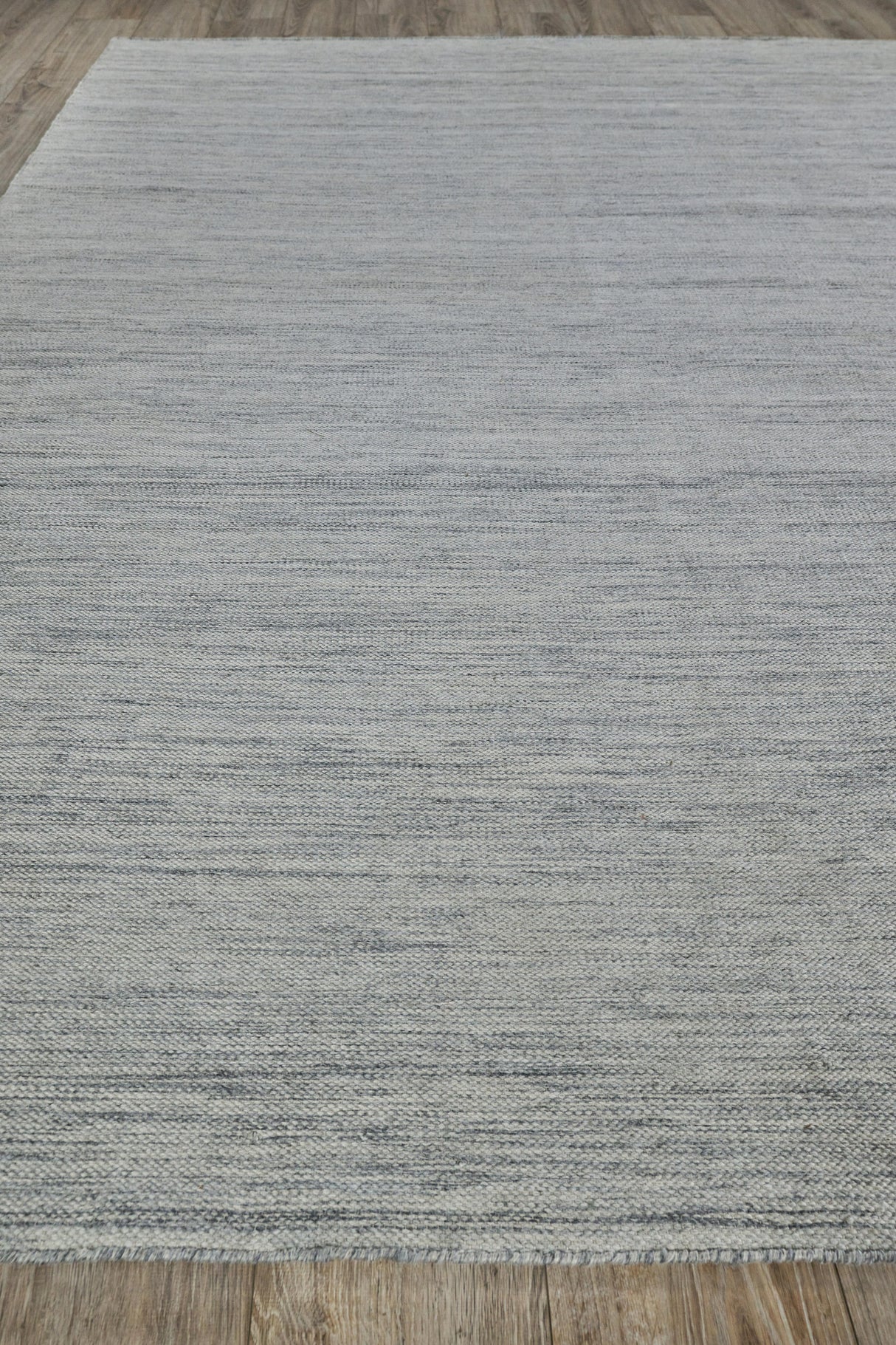 Exquisite Rugs Kashmir Indoor/Outdoor Flatweave PET yarn 4852 Light Silver 6' x 9' Area Rug