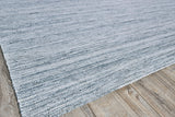 Exquisite Rugs Kashmir Indoor/Outdoor Flatweave PET yarn 4853 Aqua/Gray 8' x 10' Area Rug