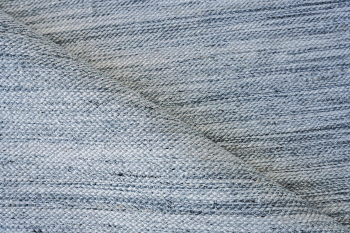 Exquisite Rugs Kashmir Indoor/Outdoor Flatweave PET yarn 4853 Aqua/Gray 8' x 10' Area Rug