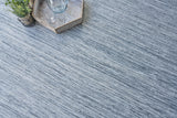 Exquisite Rugs Kashmir Indoor/Outdoor Flatweave PET yarn 4853 Aqua/Gray 8' x 10' Area Rug