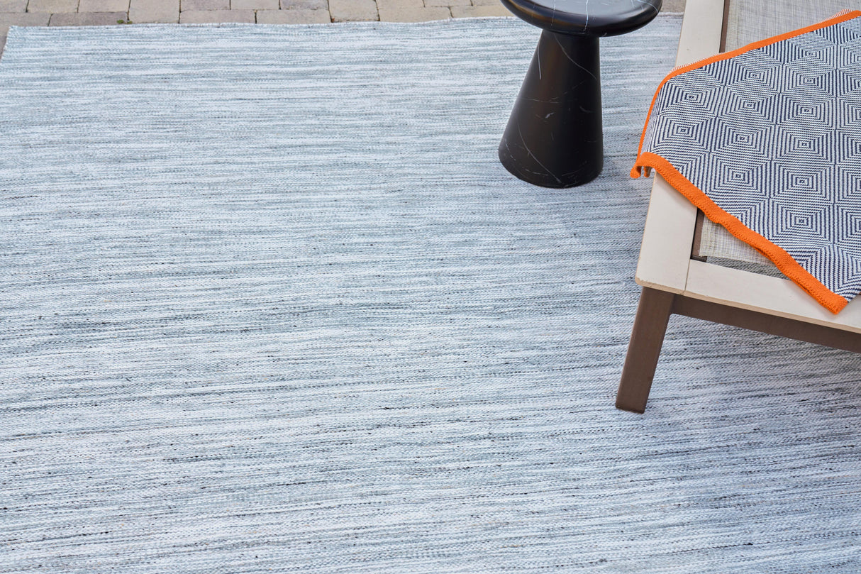 Exquisite Rugs Kashmir Indoor/Outdoor Flatweave PET yarn 4853 Aqua/Gray 8' x 10' Area Rug