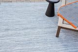Exquisite Rugs Kashmir Indoor/Outdoor Flatweave PET yarn 4853 Aqua/Gray 8' x 10' Area Rug
