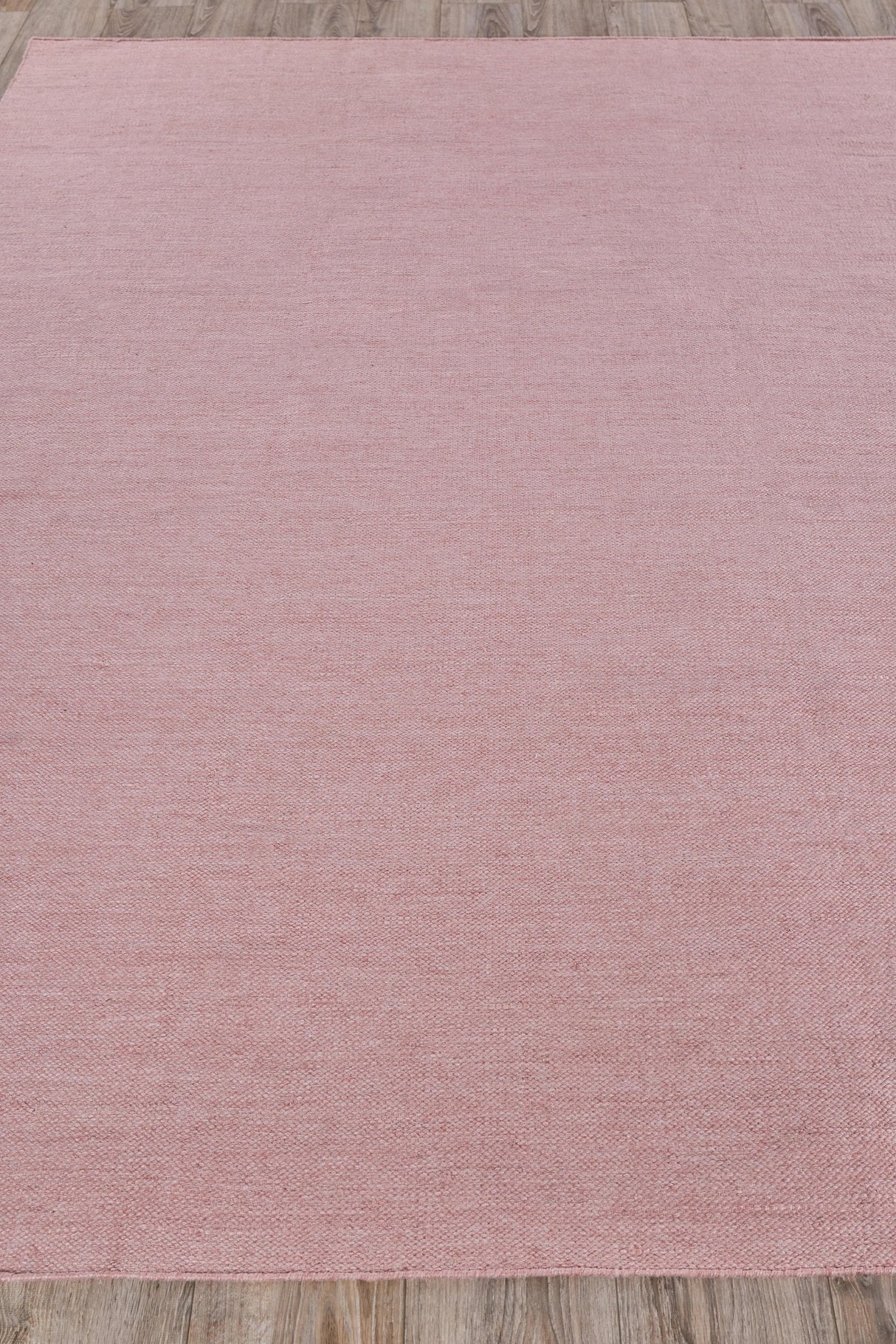 Exquisite Rugs Kashmir Indoor/Outdoor Flatweave PET yarn 4855 Light Pink 9' x 12' Area Rug