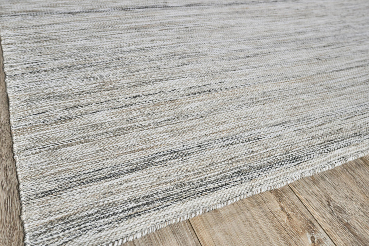 Exquisite Rugs Kashmir Indoor/Outdoor Flatweave PET yarn 4860 Light Taupe 6' x 9' Area Rug