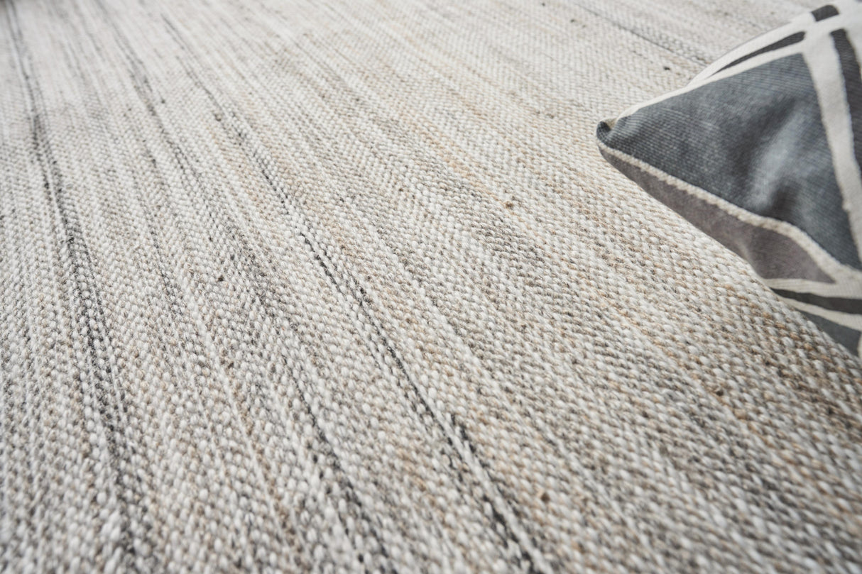 Exquisite Rugs Kashmir Indoor/Outdoor Flatweave PET yarn 4860 Light Taupe 8' x 10' Area Rug