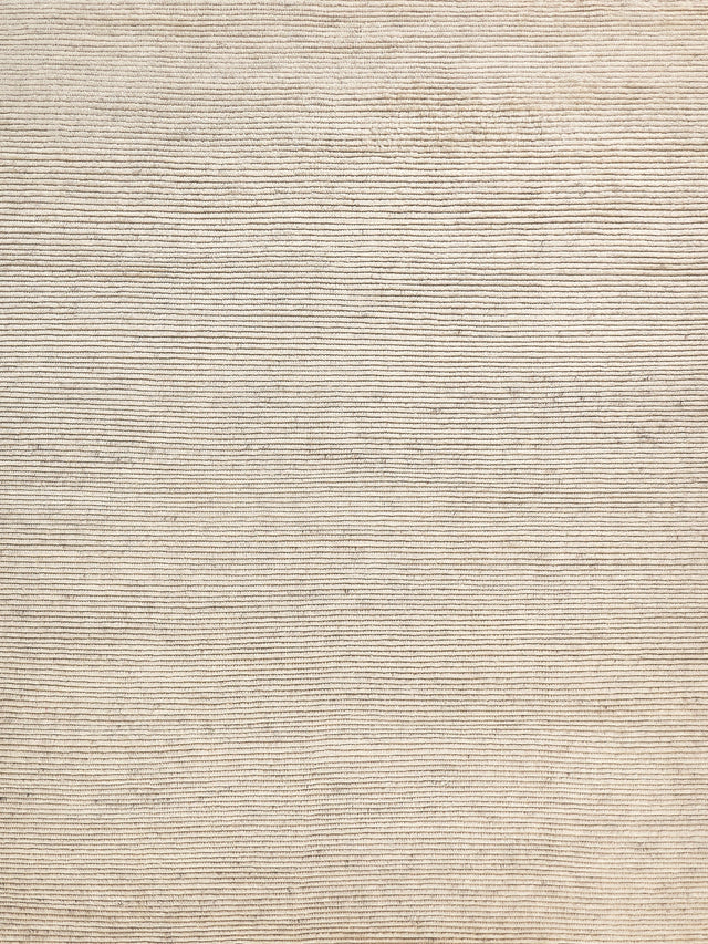 Exquisite Rugs Kaza Hand-knotted New Zealand Wool 4102 Light Silver/Ivory 8' x 10' Area Rug