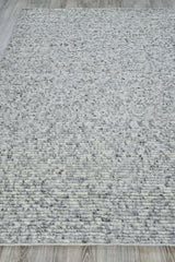 Exquisite Rugs Kaza Hand-loomed New Zealand Wool 5302 Ivory/Silver 10' x 14' Area Rug