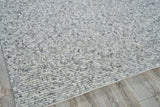 Exquisite Rugs Kaza Hand-loomed New Zealand Wool 5302 Ivory/Silver 12' x 15' Area Rug