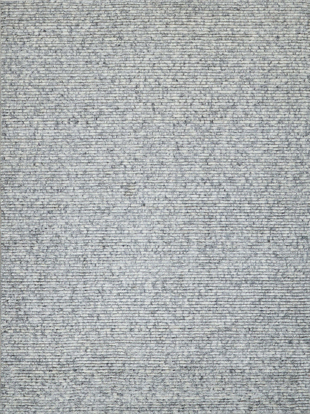 Exquisite Rugs Kaza Hand-loomed New Zealand Wool 5302 Ivory/Silver 6' x 9' Area Rug
