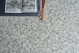 Exquisite Rugs Kaza Hand-loomed New Zealand Wool 5302 Ivory/Silver 6' x 9' Area Rug