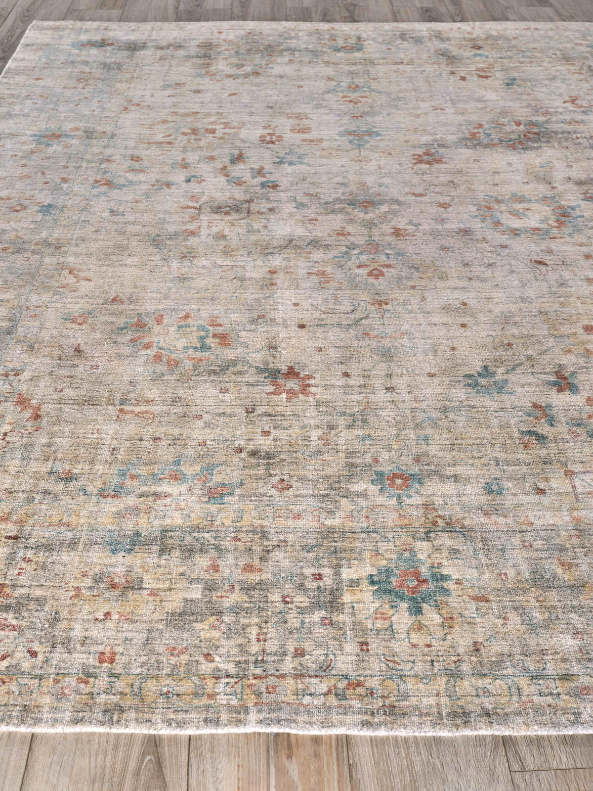 Exquisite Rugs Kensington Hand-loomed Wool/Bamboo Silk 5338 Beige 14' x 18' Area Rug