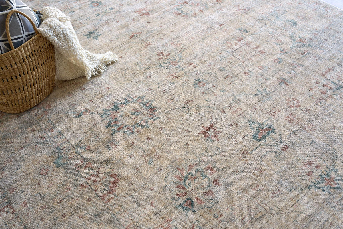 Exquisite Rugs Kensington Hand-loomed Wool/Bamboo Silk 5338 Beige 14' x 18' Area Rug