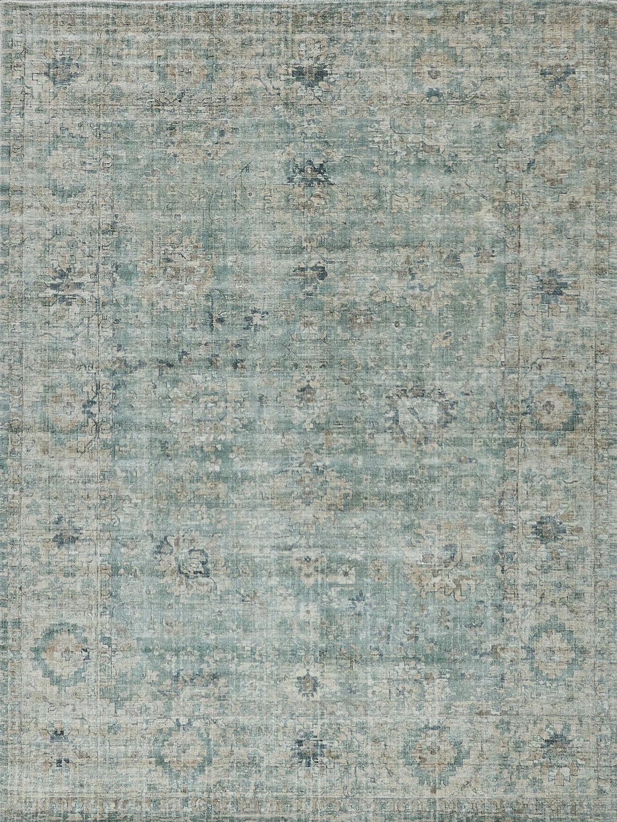Exquisite Kensington Hand-loomed Wool/Bamboo Silk Blue Area Rug 14.0'X18.0' Rug