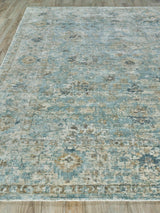 Exquisite Rugs Kensington Hand-loomed Wool/Bamboo Silk 5339 Blue 14' x 18' Area Rug