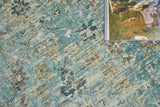 Exquisite Rugs Kensington Hand-loomed Wool/Bamboo Silk 5339 Blue 14' x 18' Area Rug
