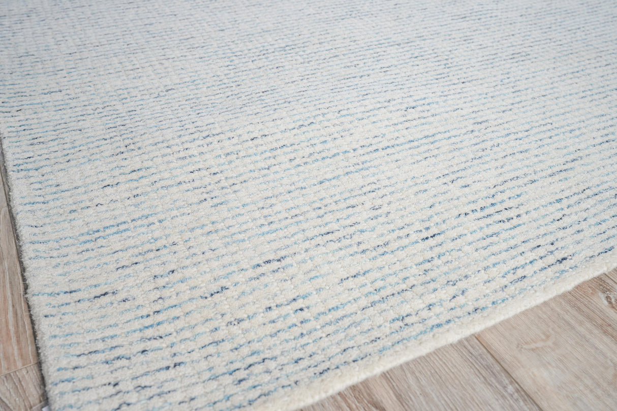 Exquisite Rugs Key West Hand-tufted New Zealand Wool 6026 Ivory/Blue 5' x 8' Area Rug