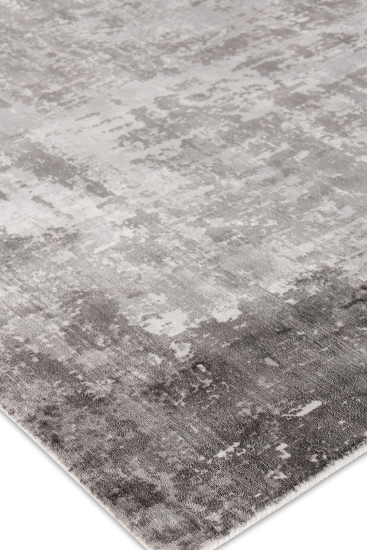 Exquisite Rugs Koda Hand-loomed Bamboo Silk 3380 Gray/Ivory 12' x 15' Area Rug