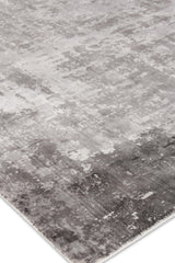 Exquisite Rugs Koda Hand-loomed Bamboo Silk 3380 Gray/Ivory 8' x 10' Area Rug