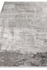 Exquisite Rugs Koda Hand-loomed Bamboo Silk 3380 Gray/Ivory 8' x 10' Area Rug