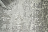 Exquisite Rugs Koda Hand-loomed Bamboo Silk 3380 Gray/Ivory 8' x 10' Area Rug