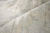 Exquisite Rugs Koda Hand-loomed Bamboo Silk 3460 Silver/Blue 8' x 10' Area Rug