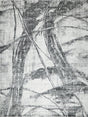 Exquisite Rugs Kyoto Hand-loomed Wool/Bamboo Silk 6331 Silver/Black 9' x 12' Area Rug