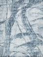 Exquisite Rugs Kyoto Hand-loomed Wool/Bamboo Silk 6333 Silver/Blue 9' x 12' Area Rug