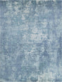 Exquisite Rugs Laguna Hand-loomed Wool/Bamboo Silk 4952 Blue/Multi 5' x 8' Area Rug