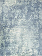 Exquisite Rugs Laguna Hand-loomed Wool/Bamboo Silk 4954 Blue/Multi 8' x 10' Area Rug