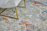 Exquisite Rugs Laureno Hand-knotted Bamboo Silk 4022 Blue/Gray 10' x 8' Area Rug