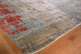 Exquisite Rugs Laureno Hand-knotted Bamboo Silk 4470 Blue/Multi 14' x 10' Area Rug