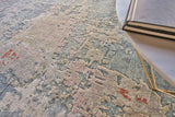 Exquisite Rugs Laureno Hand-knotted Bamboo Silk 4470 Blue/Multi 14' x 10' Area Rug
