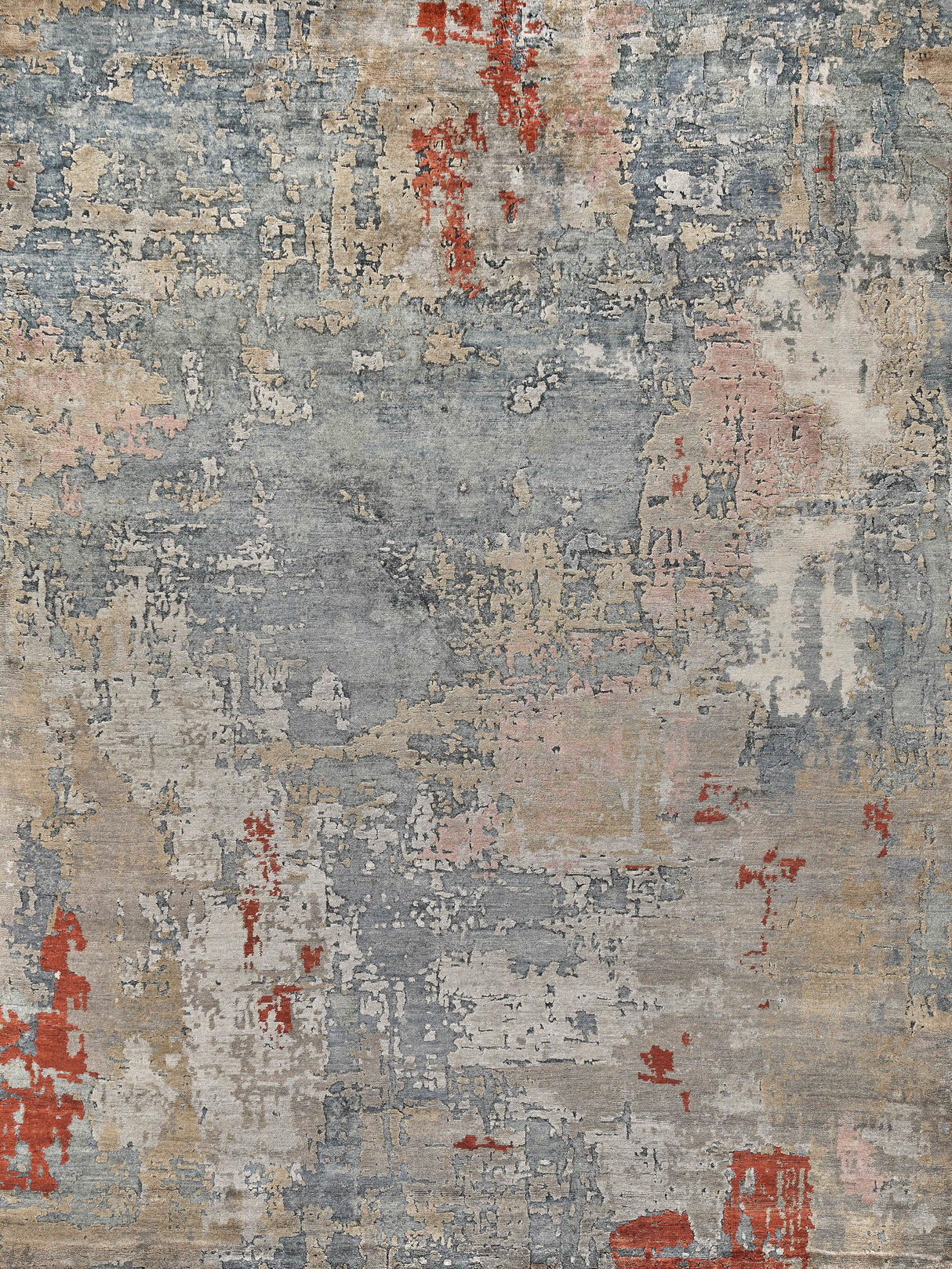 Exquisite Rugs Laureno Hand-knotted Bamboo Silk 4470 Blue/Multi 14' x 18' Area Rug