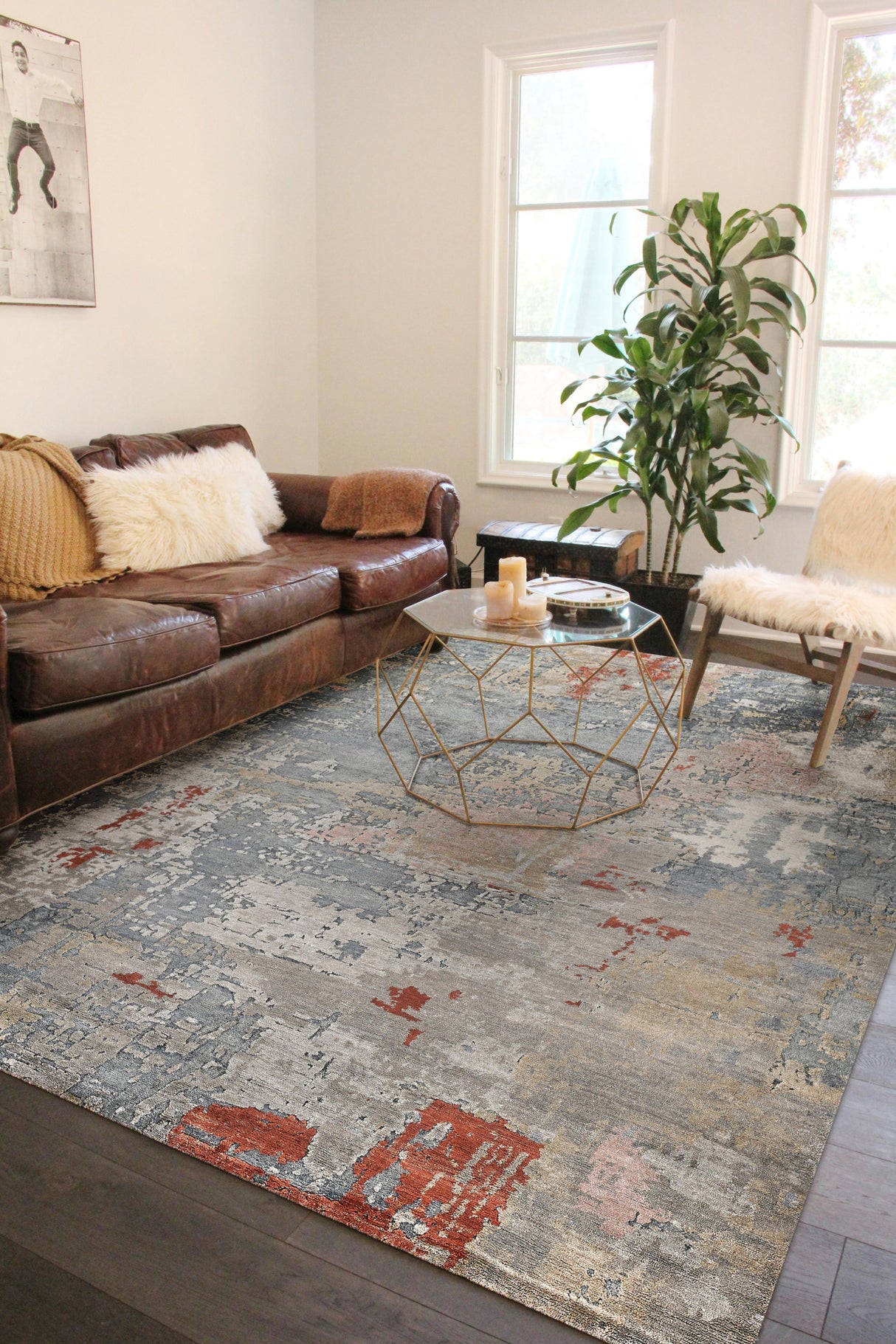 Exquisite Rugs Laureno Hand-knotted Bamboo Silk 4470 Blue/Multi 12' x 9' Area Rug