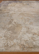 Exquisite Rugs Laureno Hand-knotted Bamboo Silk 4472 Gray 9' x 6' Area Rug
