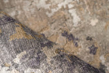 Exquisite Rugs Laureno Hand-knotted Bamboo Silk 4472 Gray 9' x 6' Area Rug
