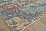 Exquisite Rugs Laureno Hand-knotted Bamboo Silk 4473 Blue Multi 14' x 10' Area Rug