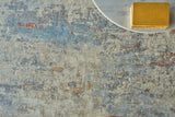 Exquisite Rugs Laureno Hand-knotted Bamboo Silk 4473 Blue Multi 14' x 10' Area Rug