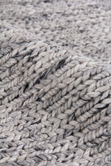 Exquisite Rugs Lauryn Handwoven Polyester/Cotton 3862 Silver 6' x 9' Area Rug