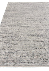 Exquisite Rugs Lauryn Handwoven Polyester/Cotton 3862 Silver 6' x 9' Area Rug