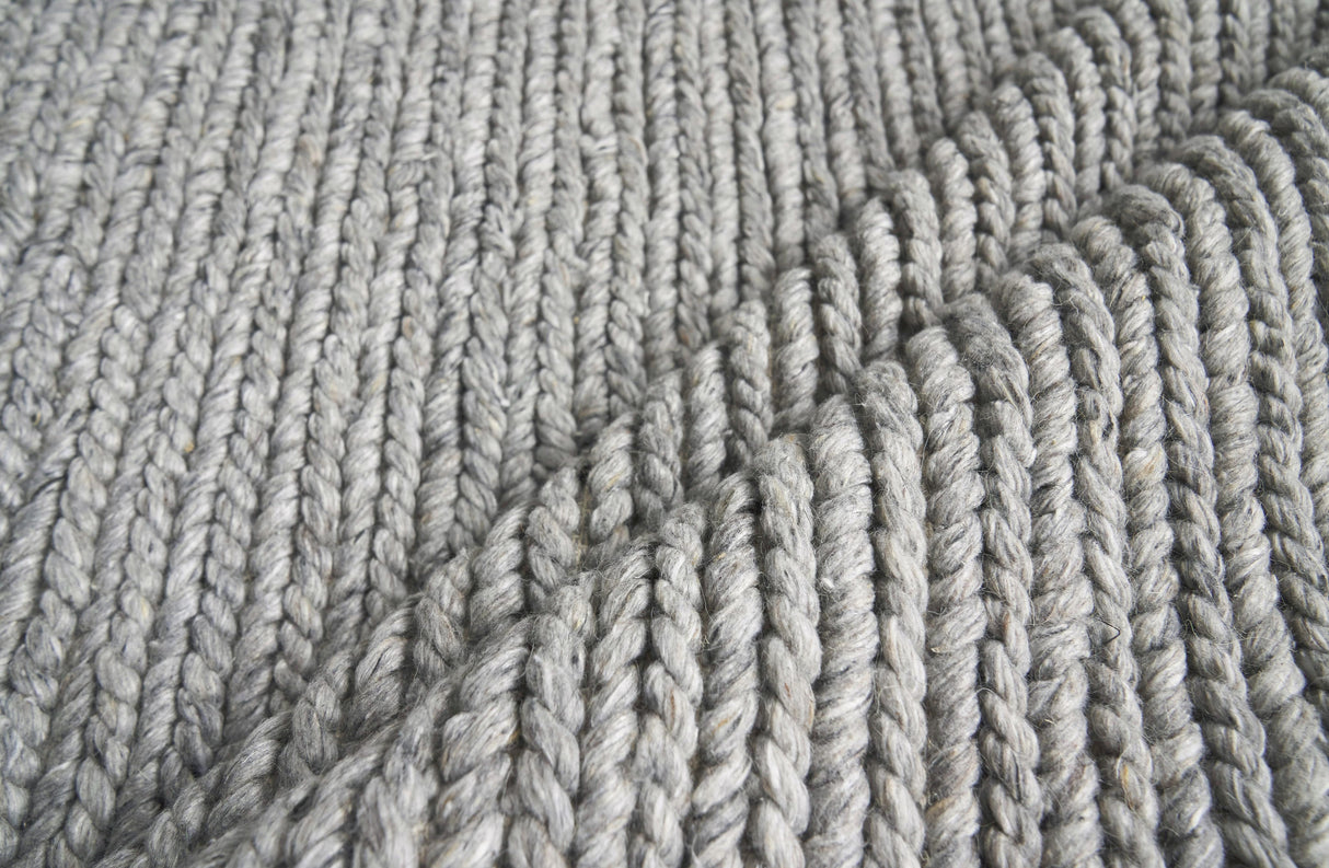 Exquisite Rugs Lauryn Handwoven Polyester/Cotton 3863 Gray 10' x 14' Area Rug