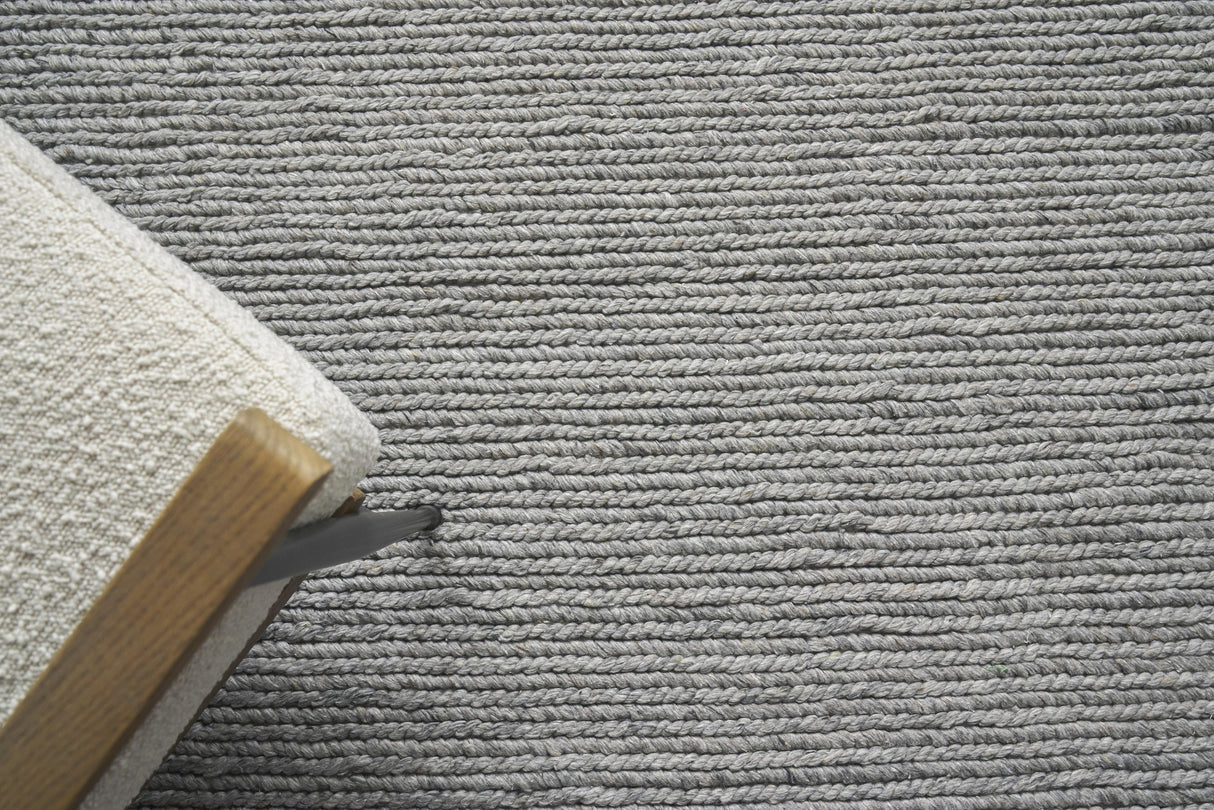 Exquisite Rugs Lauryn Handwoven Polyester/Cotton 3863 Gray 6' x 9' Area Rug