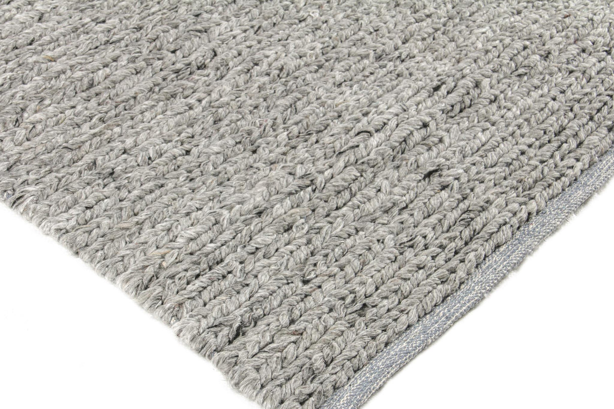 Exquisite Lauryn Handwoven Polyester/Cotton Gray Area Rug 8.0'X10.0' Rug